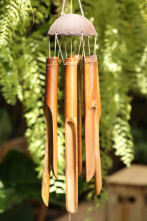 Bamboo wind chimes zhuang shengmengdie handmade
