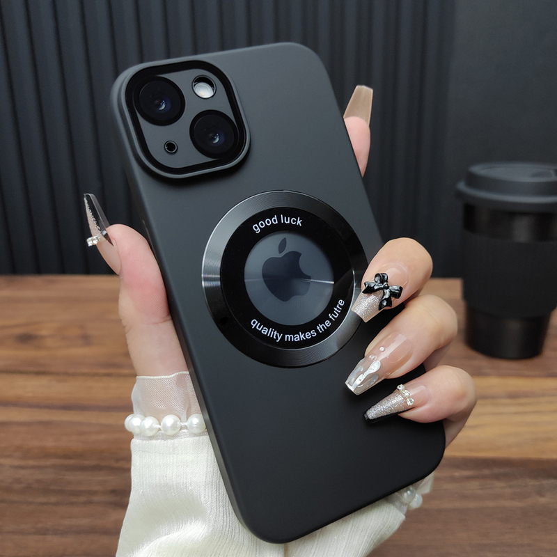 Suitable for Apple 17 Phone Case iPhone 16 Pro Max Skin-Feel Matte 15 Plus with Built-In Lens Film 14 Trendy 13 Simple Anti-Drop 12 Transparent Hard Shell Full Protection Case A27