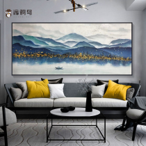Modern Nordic style abstract living room porch decorative oil painting pure hand-painted corridor aisle wall hanging painting