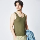 Mr. Cotton Men Mặc mùa thu Mới Cơ sở Vest Vest Slim Slim Thanh niên Màu rắn Nam giới Sweat Vest Slim