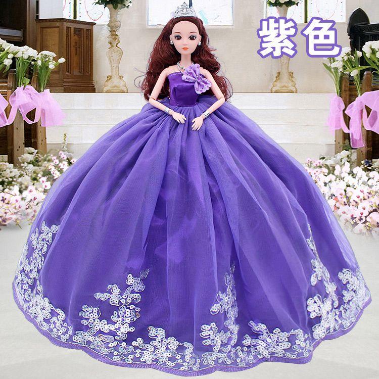 Philippines mơ cô gái đồ chơi trailing váy cưới trang trí đám cưới búp bê hộp quà tặng quần áo bộ quà tặng - Búp bê / Phụ kiện do choi be gai