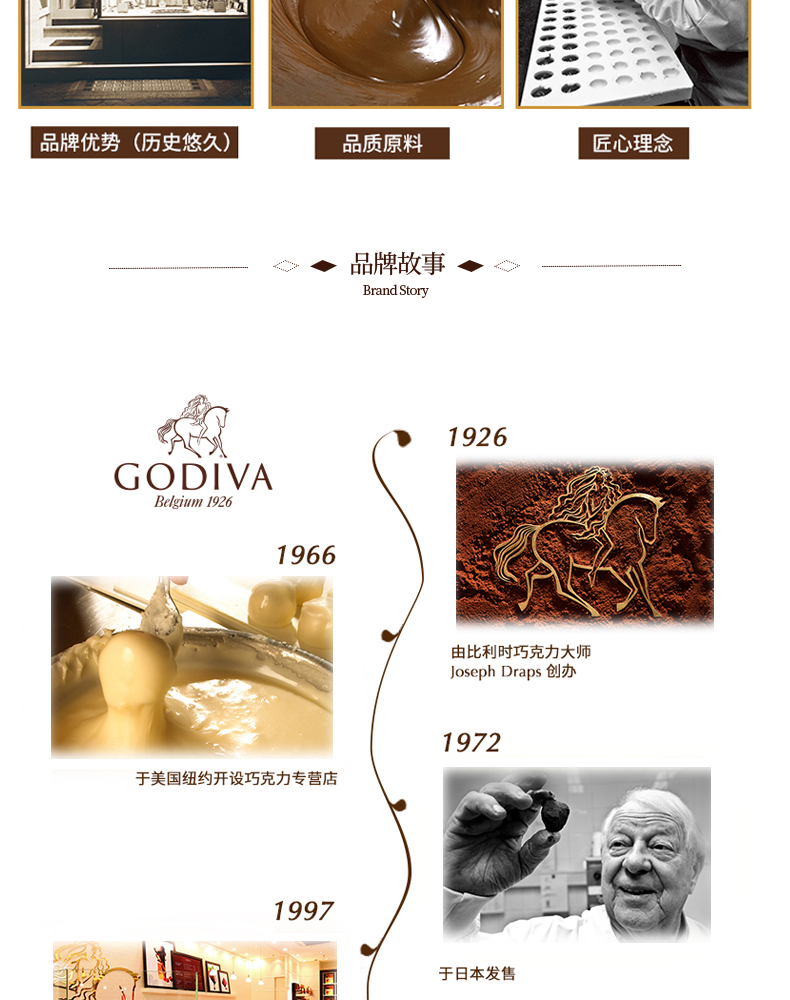 中秋礼遇~GODIVA/歌帝梵巧克力豆43g*3