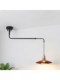 Swing Arm Long Rod Restaurant Chandelier, Mid-Century Style Flying Saucer, Movable Round Table Bar Island, Bauhaus Retro Mechanical Arm Lamp