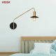 Nordic White Wall Lamp Bedside Lamp Bedroom Modern Minimalist Study ins Swivel Arm Creative Living Room Long Arm Wall Lamp