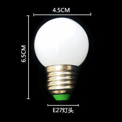 Full Spectrum Led Transparent Milky White Light Bulb E14 Large Screw Base E27 Round Bulb Creative Energy-Saving Lamp Household Light Bulb