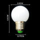 Full Spectrum Led Transparent Milky White Light Bulb E14 Large Screw Base E27 Round Bulb Creative Energy-Saving Lamp Household Light Bulb