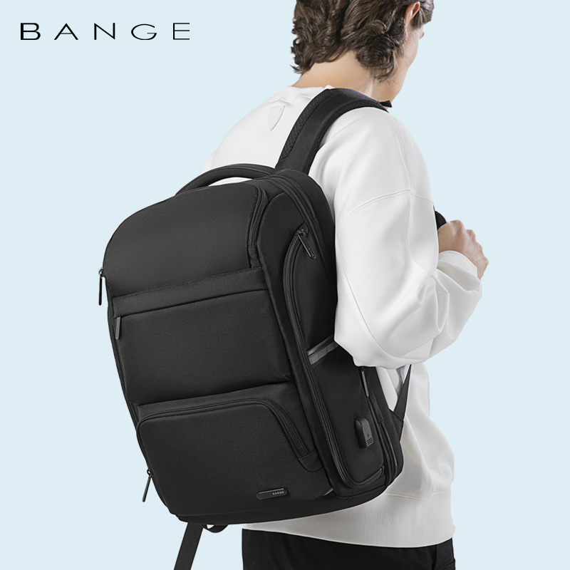 Class Song Large Capacity Computer Bag Men Casual Double Shoulder Bag Multifunction Business Trip Business Trip Capacity Expansion Student SHOULDER BAG