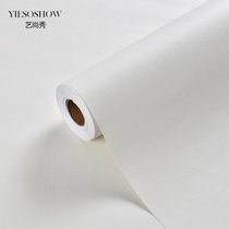 10 m wallpaper self-adhesive waterproof moisture-proof mildew-proof pure white wallpaper bedroom warm wall decoration stickers scrub