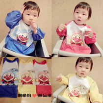 Export bread bacteria superman Baby eating bibs Baby waterproof anti-dressing Childrens painting clothes Haircut bibs