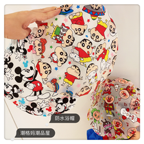 Export day single bread Anpanman cute cartoon shower cap children thickened rubber band parent-child waterproof shower cap dust cap