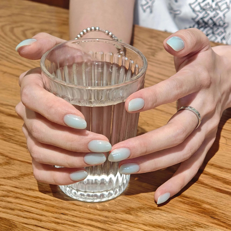 Ice-Clear Blue Series Phototherapy Nail Polish Gel 2026 New Translucent Mint Green Milky White Nail Salon Exclusive