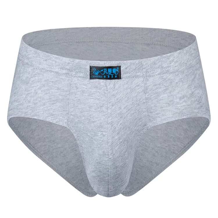 Bốn hộp quà tặng quần lót nam tam giác cao eo cotton trung niên cha già ông béo béo quần short kích thước lớn - Bộ quà tặng quần xì lót