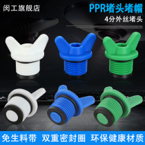 PPR4 external wire plug external tube blockage with rubber pad with rubber pad without wrapping raw material with water pipe fittings