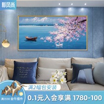  Modern minimalist living room decoration painting Jane European sofa background wall hanging painting Dining room mural bedroom bedside painting landscape painting
