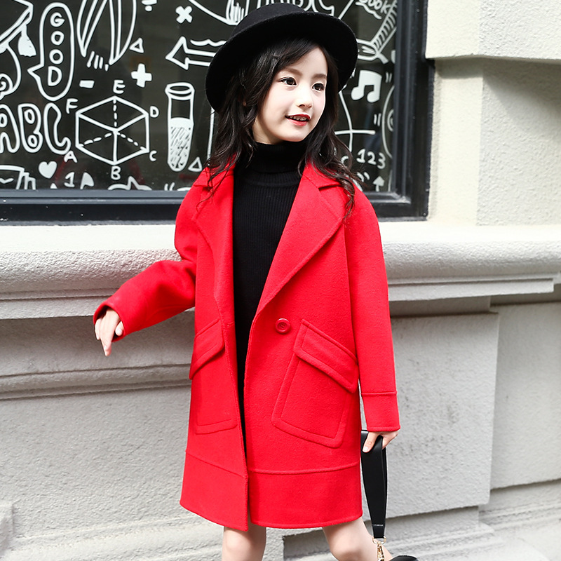 Coat và Coat 4-5 năm áo không khí cũ cô gái cô gái Mauni áo Yangqi cô gái năm mới.