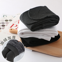 Girls plus velvet pantyhose autumn and winter children padded leggings cotton white dance socks black one-piece socks