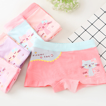 Girls underwear childrens boxer pure cotton baby anti-light safety pants small children cartoon printing boxer pants thin