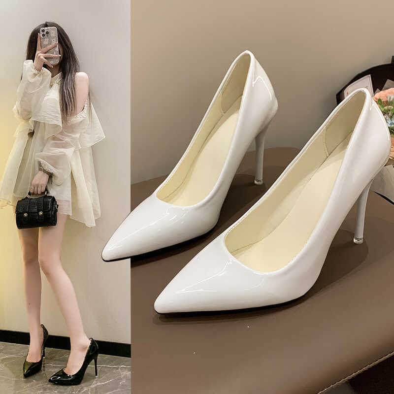 Glossy High Heels with Pointed Toes and Stiletto Heels, Versatile, Pure and Alluring, Professional, Sexy, Date, Bed, Sexy Sandals Glossy High Heels with Pointed Toes and Stiletto Heels, Versatile, Pure and Alluring, Professional, Sexy, Date, Bed, Sexy Sandals