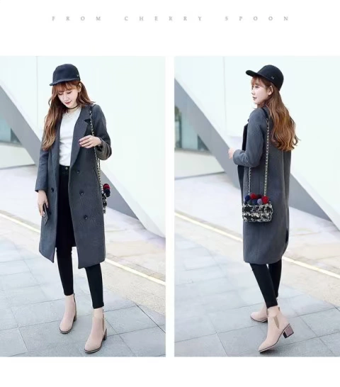 Giày nữ ống ngắn mùa thu đông cộng với nhung dày bốt cao gót Chelsea bốt ngắn phụ nữ mắt cá chân Martin bốt phụ nữ Phong cách Anh phụ nữ - Kính râm
