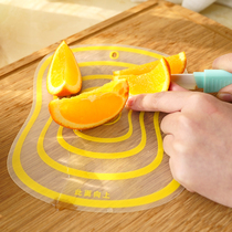 Cut fruit plastic cutting board Household small cutting board Mini classification Kitchen supplies Shake sound transparent sticky board Ultra-thin