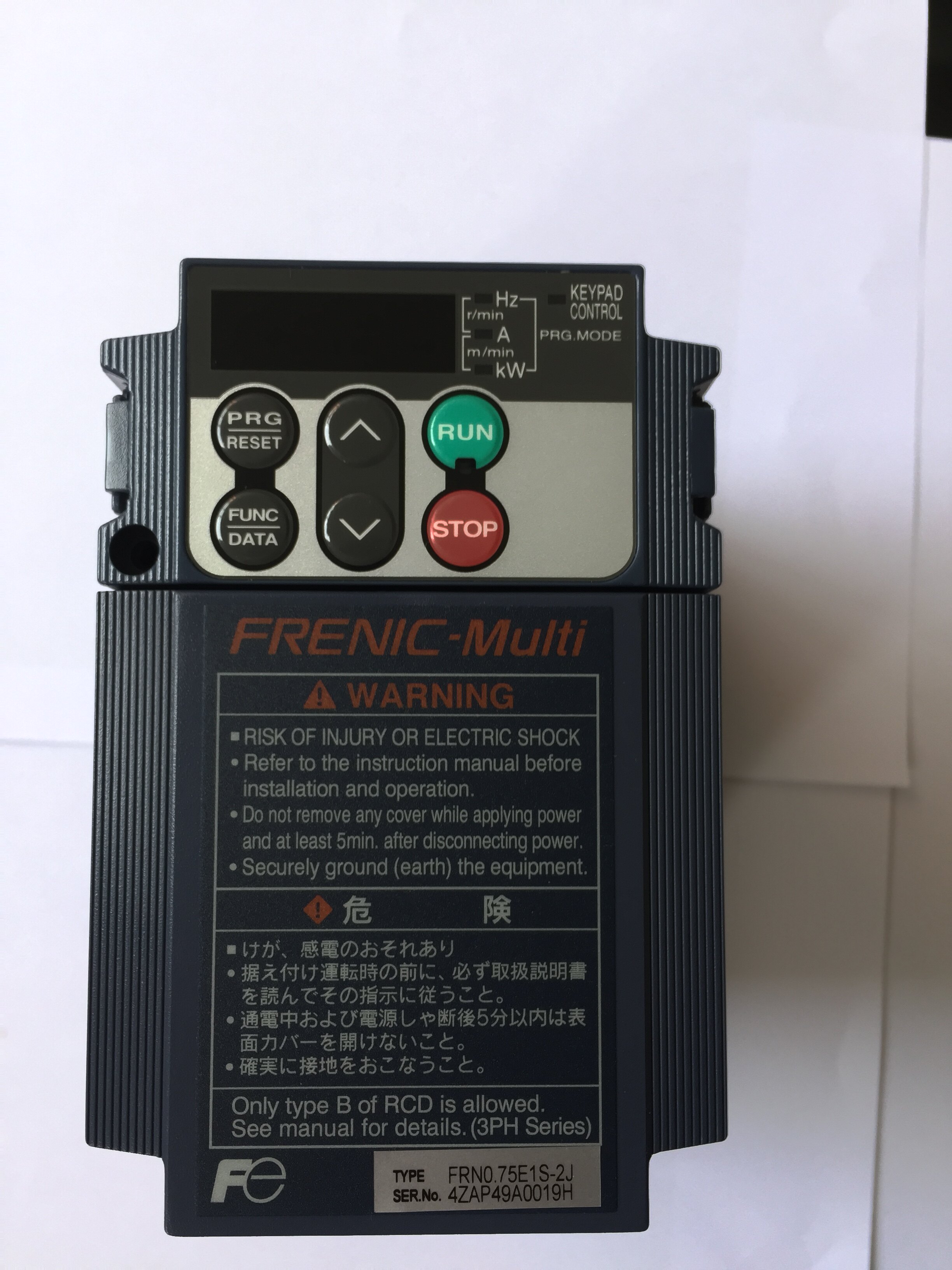 New Fuji frequency inverters FRN0 75E1S-2J 75E1S-2J FRN0 FRN0 75E1S-2A