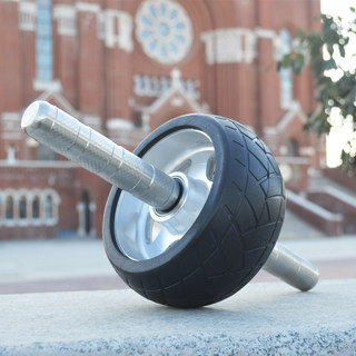 304 Stainless Steel Abdominal Wheel, Aluminum Alloy Wheel Hub, Rubber Wheel, Double Bearing, Solid Core Shaft, Indoor and Outdoor Fitness Equipment