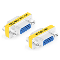 vga mother-to-mother-to-mother head VGA wire extension head 15 holes for 15-hole male head conversion