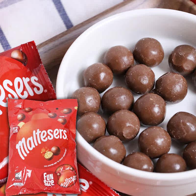 Australia imported Melisu Milk chocolate Sandwich chocolate Ball Snack 144g 12 sachets