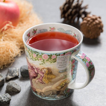 UK imports Dannon DUNOON Bone Porcelain Cup Mark Cup Coffee Cup Fairytale Cute Teenage Girl Hearts Water Cup Gift