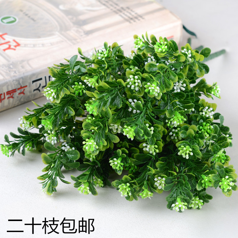 Pastoral simulation flower fake flower plastic flower decoration plant table coffee table placed flower art single Milan grass