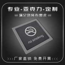 Acrylic sign toilet door number creative do not smoke tea room security room lounge quiet