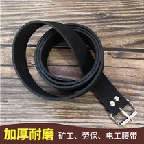 Miner belt thickened electrician belt Rubber belt High-strength belt Mens labor insurance hardware belt wear-resistant