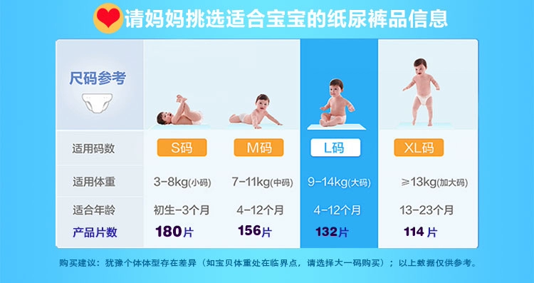 Tianmei tã em bé s ML XL thoáng khí siêu mỏng tã không tã pull-up quần 3 * bao bì bỉm huggies