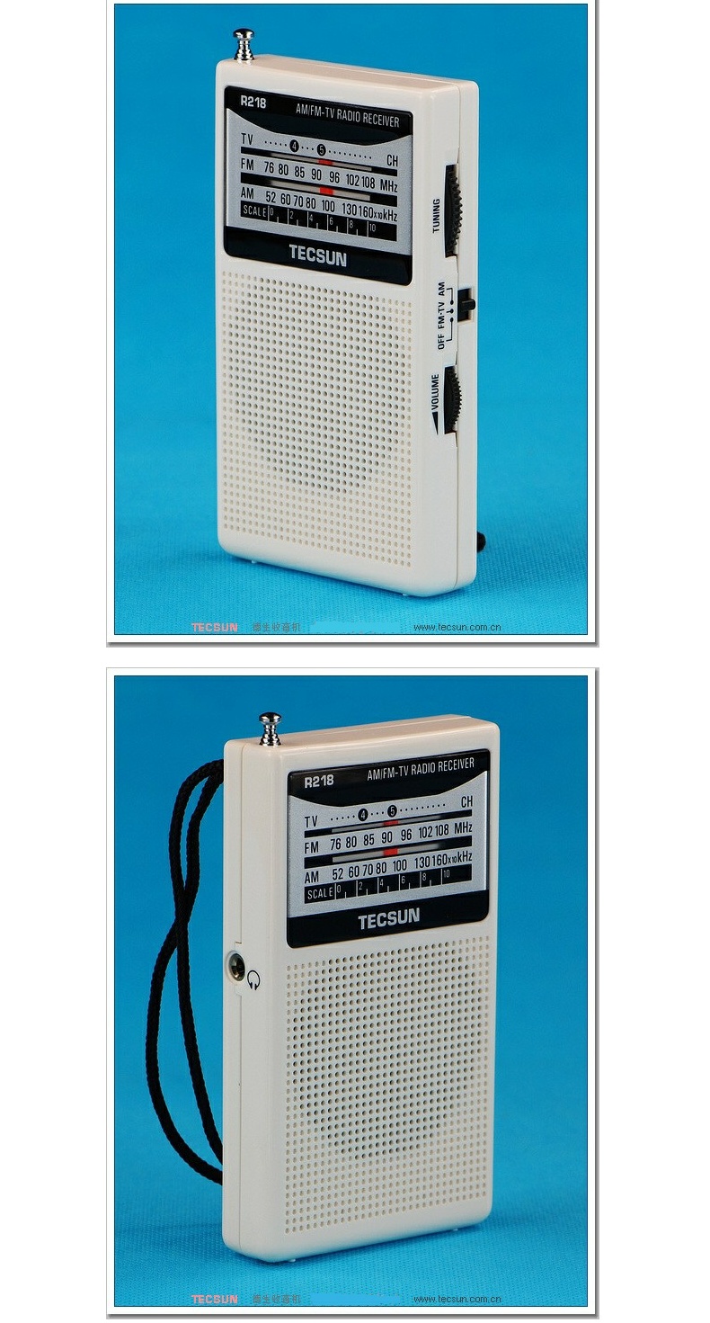 Tecsun / Desheng R-218 radio full band người cao tuổi cầm tay mini bán dẫn con trỏ cổ điển dành cho người già với một máy phát nhỏ gọn Walkman máy nghe nhạc nhỏ gọn R909 - Máy nghe nhạc mp3 