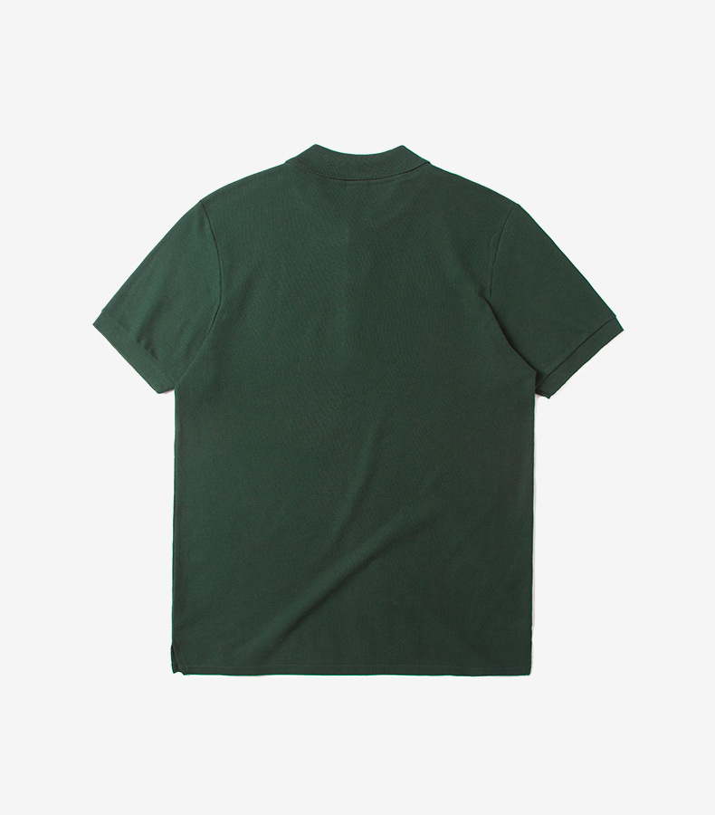 Đen hồng trắng xám polo áo sơ mi màu rắn trống ngắn tay áo polo nam t-shirt ve áo kích thước lớn bông thủy triều