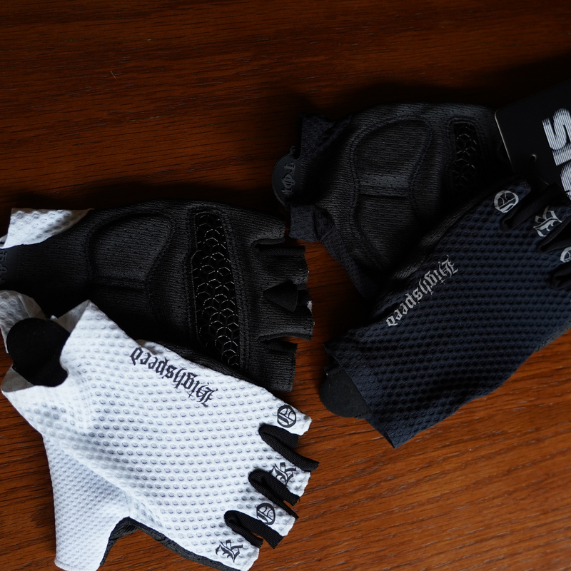 Okokstudio | Short Finger Cycling Gloves Vol.01 | 3D Printed Palm Pad | Summer Bicycle Shock-Absorbing Gloves