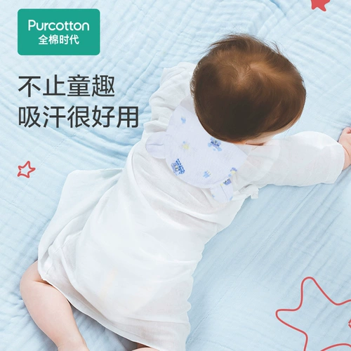 Хлопковое детское полотенце от пота, детский слюнявчик, хлопковый большой нагрудник для еды для раннего возраста