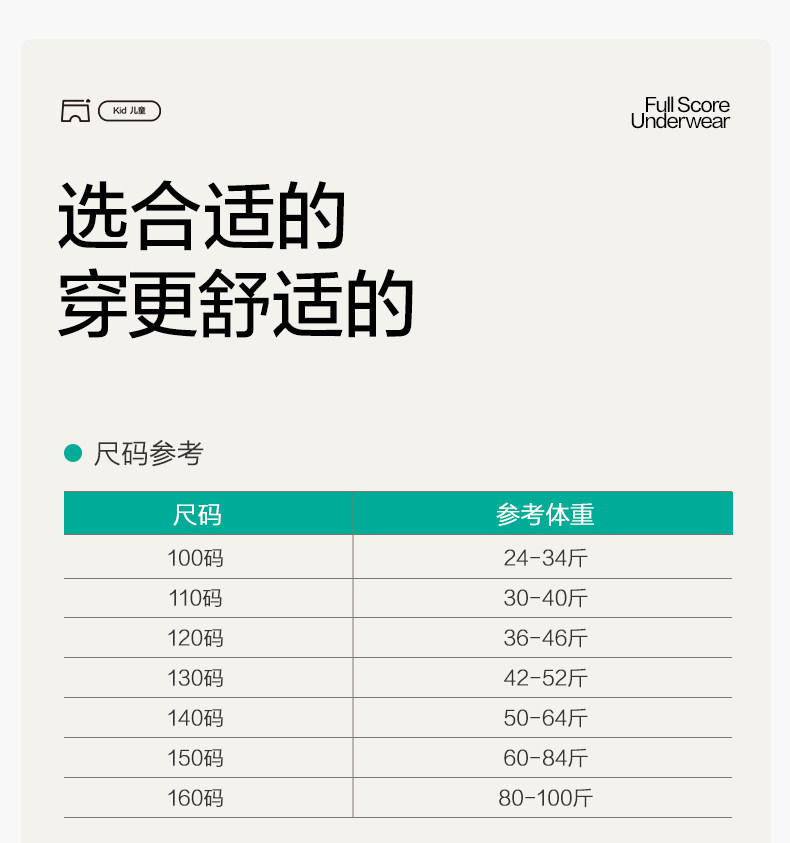 全棉时代中大男女童平角儿童内裤女孩全棉a类短裤100%纯棉 3条装 — 25
