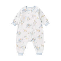 (Good Things to Experience Special share) All cotton era Spring Summer thin baby Pure cotton cloth breathable baby Sub-legged sleeping bag