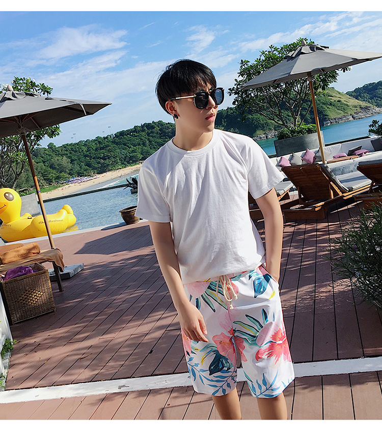 Cặp đôi sinh viên bảo thủ phù hợp với áo tắm đi biển thể thao áo blouse boyshort quần đi biển nam 2018 mới 	đồ đôi tắm biển đẹp