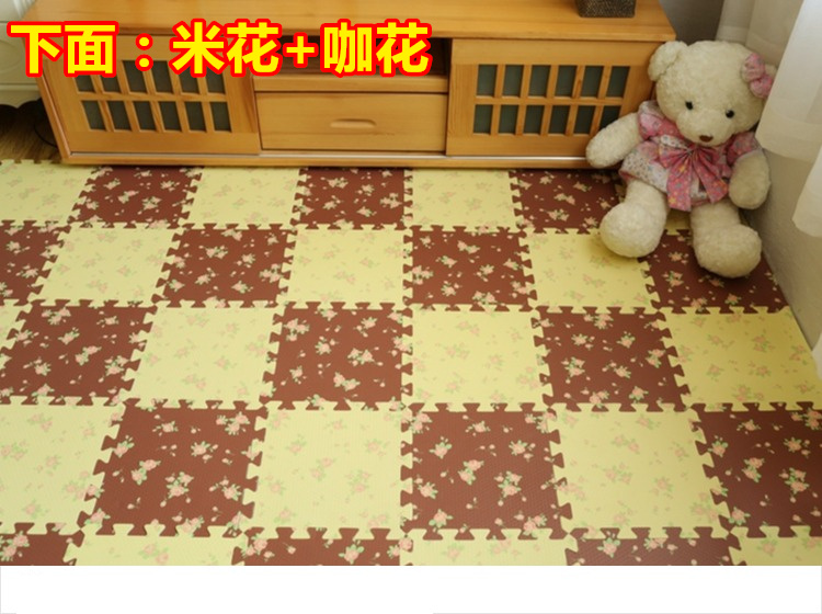 Bọt sàn thảm phòng ngủ ghép hình bọt biển lớn sàn nhà dày gỗ dày hạt bò mat khâu thảm xốp xpe