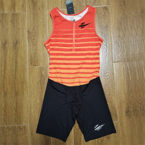 Cross-spotted seamless zipper one-piece tight track suit 100-meter sprint acceleration sportswear can print LOGO