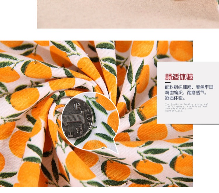 Chất liệu cotton polyester màu cam vải tự làm thủ công khăn trải bàn sofa vải in giày và mũ vải rèm gối bông vải - Vải vải tự làm vải cotton 2 chiều