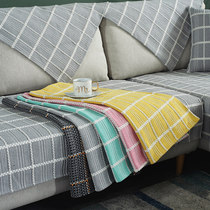 Cotton and linen summer sofa cushion cover cloth four seasons universal Nordic simple modern linen cushion towel cover burlap cloth