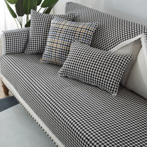 Thousand Bird Grid Cotton Summer Sofa Pad Four Seasons General Fabric Non-Slide High-grade Nordic Linen Cover Cover Sheet