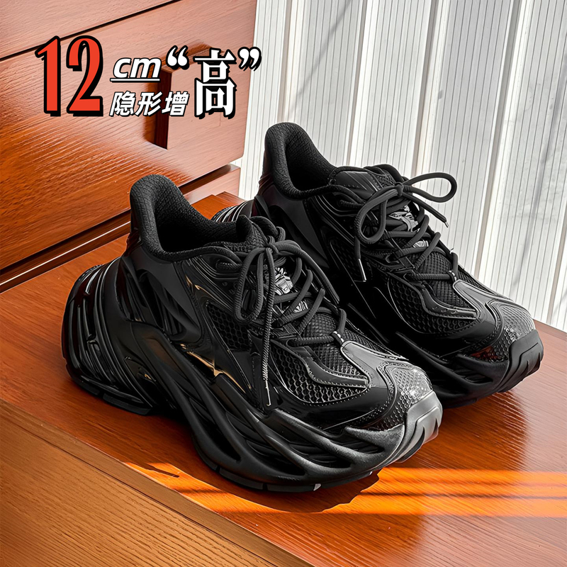 Summer Mesh Breathable Dad Shoes for Men, 12cm Invisible Height Increase, Couple Height-Increasing Tire Shoes, Women's Thick-Soled Genuine Leather Shoes Summer Mesh Breathable Dad Shoes for Men, 12cm Invisible Height Increase, Couple Height-Increasing Tire Shoes, Women's Thick-Soled Genuine Leather Shoes