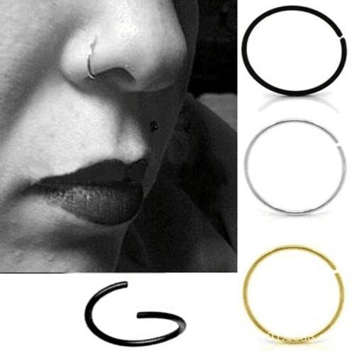 European and American jewelry Nasal ring nose nasal nail stainless steel minimal punk piercing earrings