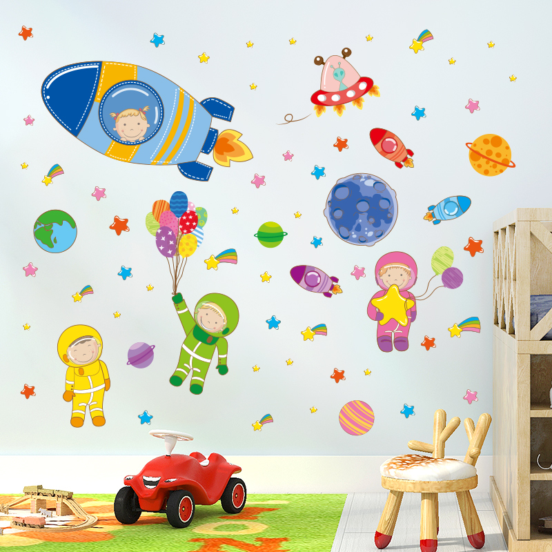 Kindergarten Classroom Placement of wall Decorative Wall Stickers Sticker wall Painted Pediahouse Baby Mother & Baby Shop Wallpaper Self-Adhesive