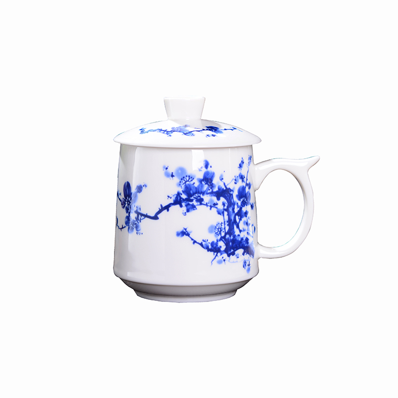 Jingdezhen ceramic cups with cover household glair tea cup of the big office gift custom ipads China tea cups