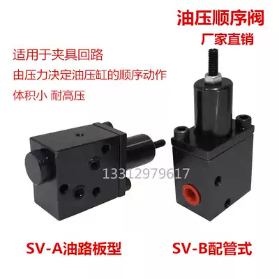 CSV HSV series hydraulic sequence valve type pressure regulating valve clamp circuit sequence valve CSV-A CSV-B